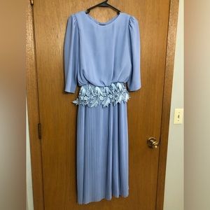 Vintage Miss Elliette XS Periwinkle Blue Dress